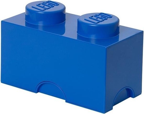 Lego Storage brick - Blauw - 12,5 cm x 25 cm - 18 cm - 2L7