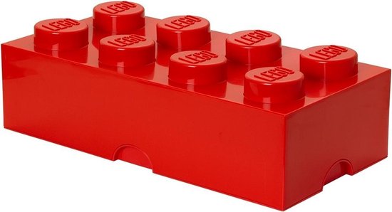 LEGO Brick 8 Opbergbox - 12L - Kunststof – Rood