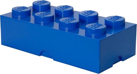 LEGO Brick 8 Opbergbox - 12L - Kunststof – Blauw