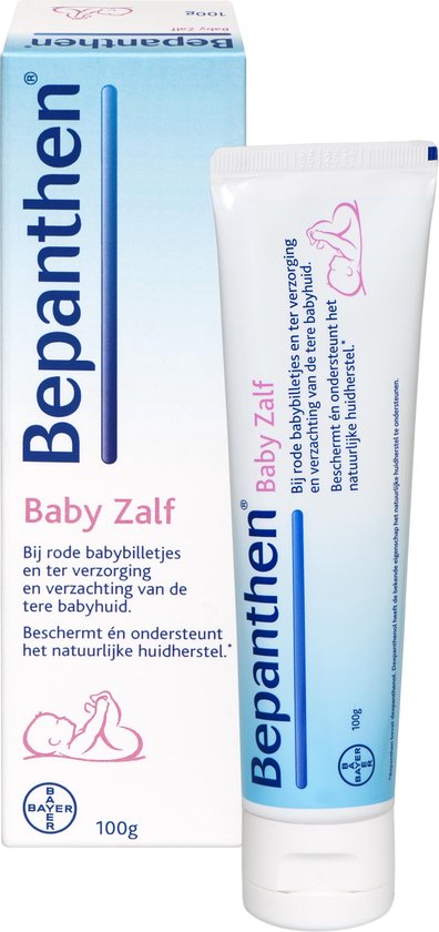 Bepanthen Baby Zalf bij rode babybilletjes