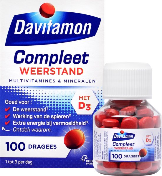 Davitamon Compleet Weerstand - Multivitamine en mineralen - 100 dagrees