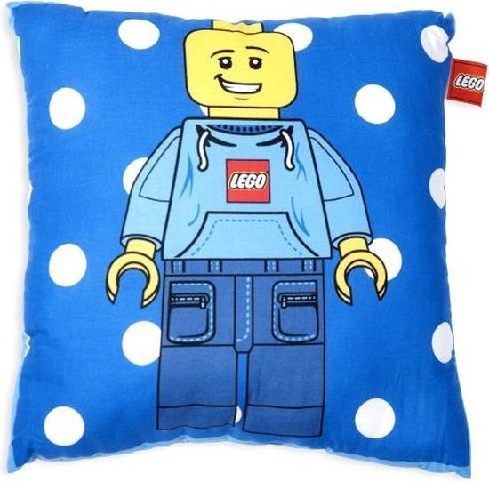 Lego - Sierkussen - 45x45 cm - Blauw