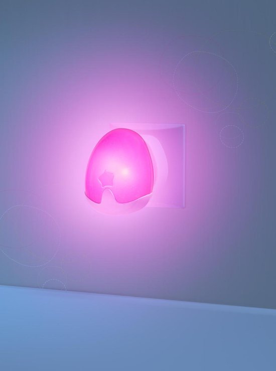 Pabobo - Roze - Automatisch nachtlampje - Automatisch - Hoe donkerder, hoe harder hij brand!