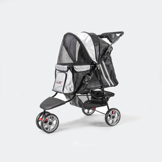 InnoPet All Terrain - Hondenbuggy - Zwart/Zilver - 85x52x96cm