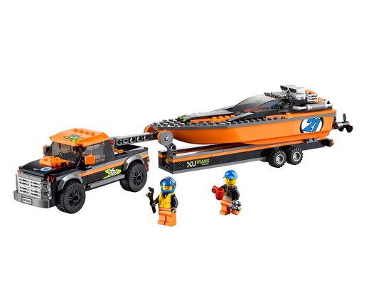 LEGO City 4x4 met Speedboot - 60085