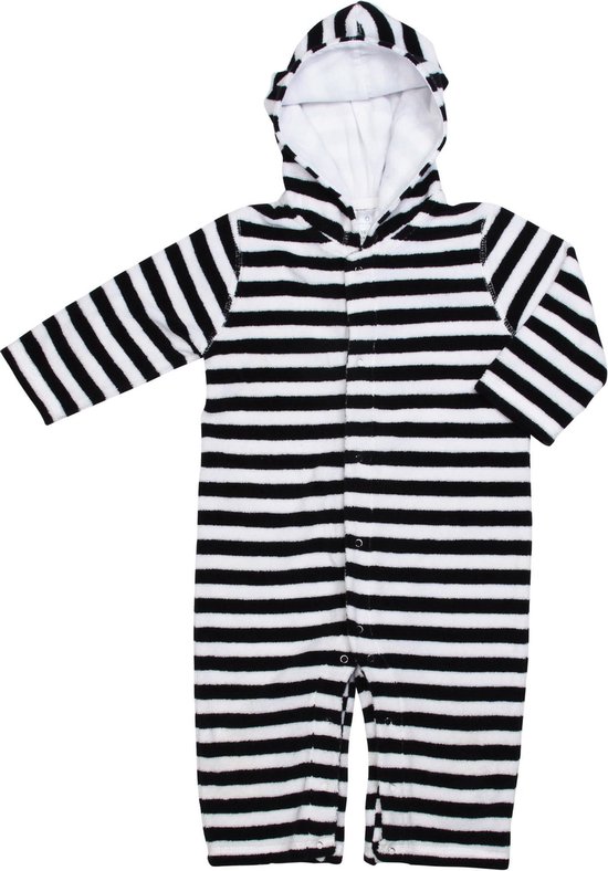 Snapper Rock Romper Baby lange mouwen Badstof Gestreept - Blauw - Maat 86-92