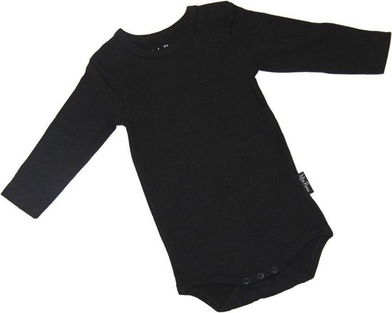 KinderBasics Baby Rompertje Lange Mouw - zwart - 86