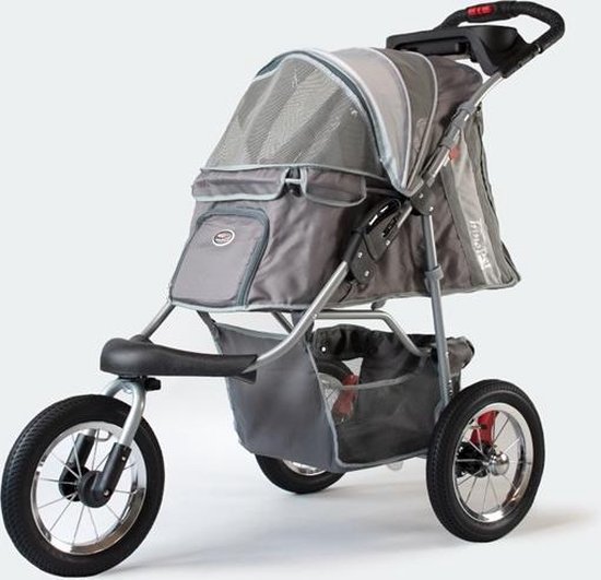 InnoPet Comfort Air - Hondenbuggy - Grijs/Zwart - 87x50x102cm