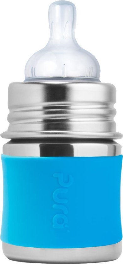 Pura Kiki speenfles 150 ml inclusief aqua sleeve en reisdop