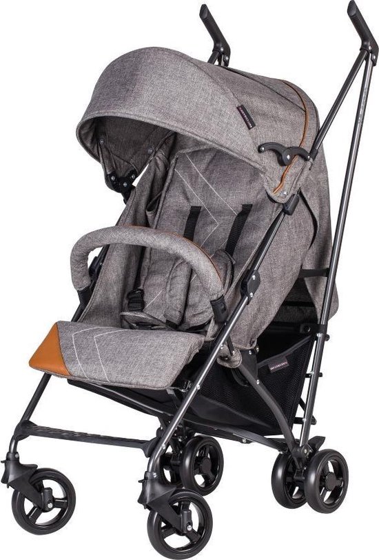 X Adventure  Xline Buggy - Lichtgewicht - 5 Standen - Ergonomische Handgrepen - Bruin/Grijs