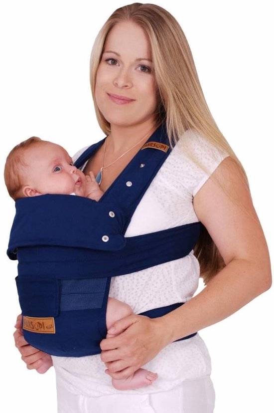 Marsupi Draagzak Marsupi Blauw Blue Ocean - Kies uw maat: L - Draagzak - Blauw