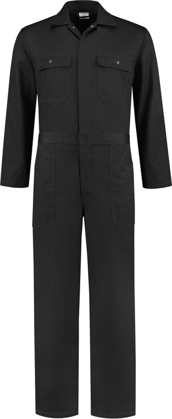 EM Workwear Overall Polyester/Katoen  Zwart - Maat 46