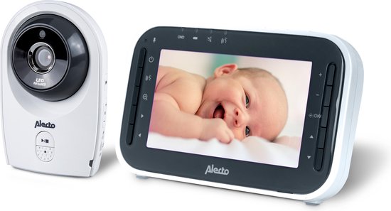 Alecto DVM-143 - Babyfoon met camera - Kleurenscherm - Wit