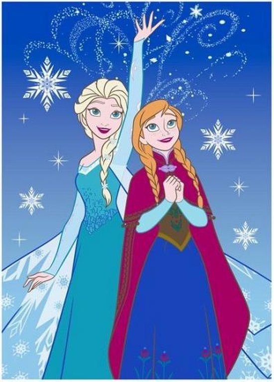 Frozen Anna en Elza speelkleed blauw