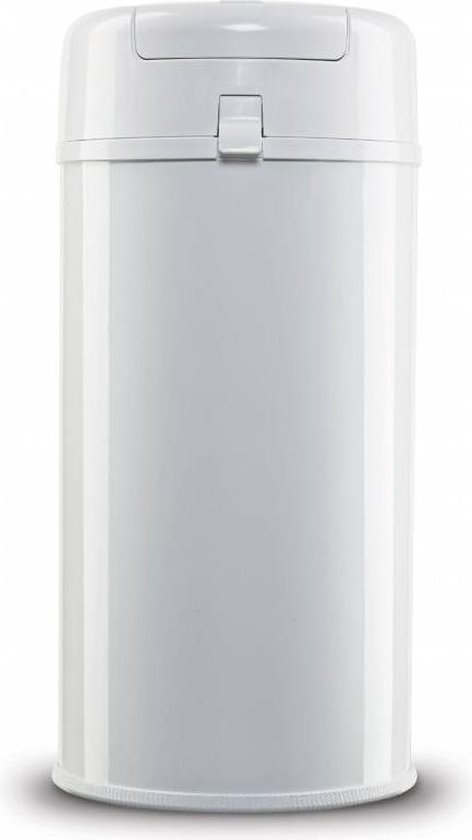 DiaperPail - Clear White - Luieremmer met speciale luiersluis - Werkt met normale vuilniszakken - Luxe luieremmer - Geen speciale cassettes - Geen geurtjes - Makkelijk schoon te maken - Is gemaakt van Aluminium