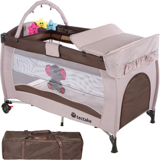 TecTake reisbed babybed campingbed reisbedje Dodo bruin - 402203