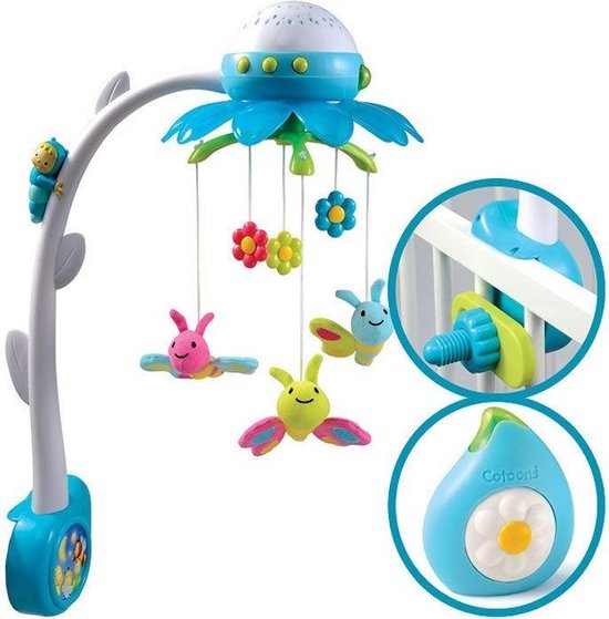 Smoby Cotoons Bloemen Mobiel - Blauw