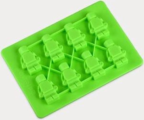 Chocoladevorm mal Lego Mannetjes Groen siliconen vorm voor ijsblokjes chocolade fondant