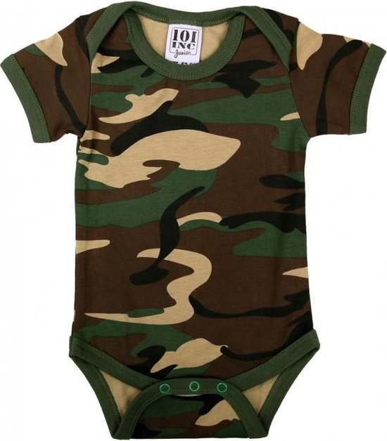 Baby rompertje camouflage 62-68 (2-6 mnd)