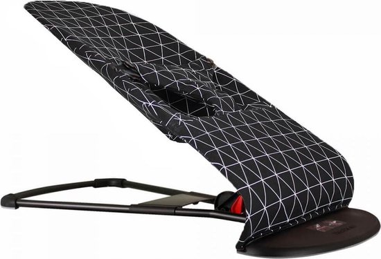 Ukje Hoes voor BabyBjörn Wipstoel Soft en Bliss - Zwart monochroom