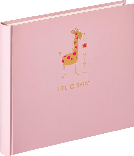Walther Baby Animal - Babyalbum - 28x25 cm - 50 pagina's - Roze