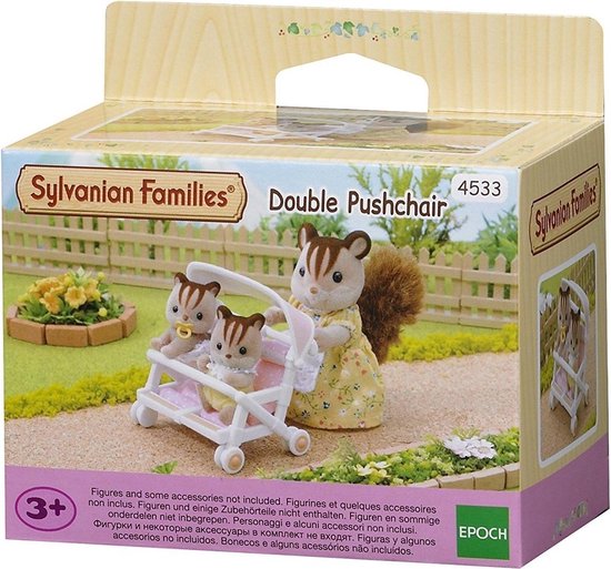 Sylvanian Families dubbele kinderwagen 4533