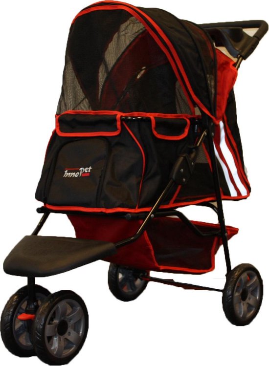 Hondenbuggy All Terrain Rood/Zwart