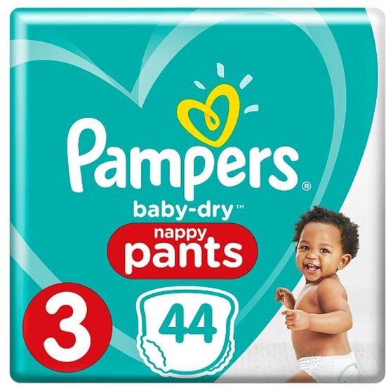 Pampers Baby Luiers - Baby-Dry Maat 3 44 Stuks
