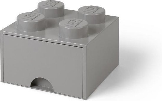 LEGO 4003 Storage Brick Opberglade - 2 x 2 - Grijs