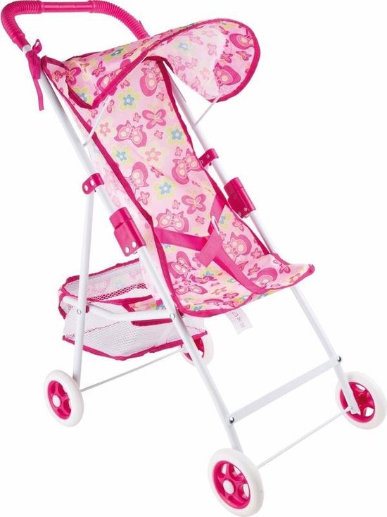 Luxe poppen buggy met zonnescherm