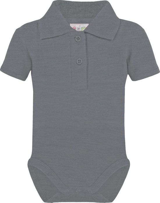 Link Kidswear Unisex Rompertje - Heather Grey - Maat 74/80