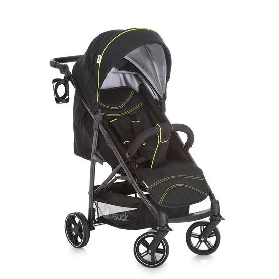 Hauck Rapid 4 S Kinderwagen - Caviar/Neon Geel