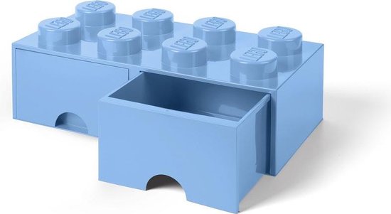 LEGO 4004 Storage Brick Opbergbox - Kunststof - Lichtblauw