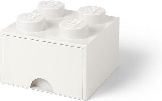 LEGO Brick 4 Opbergbox - Kunststof - Wit