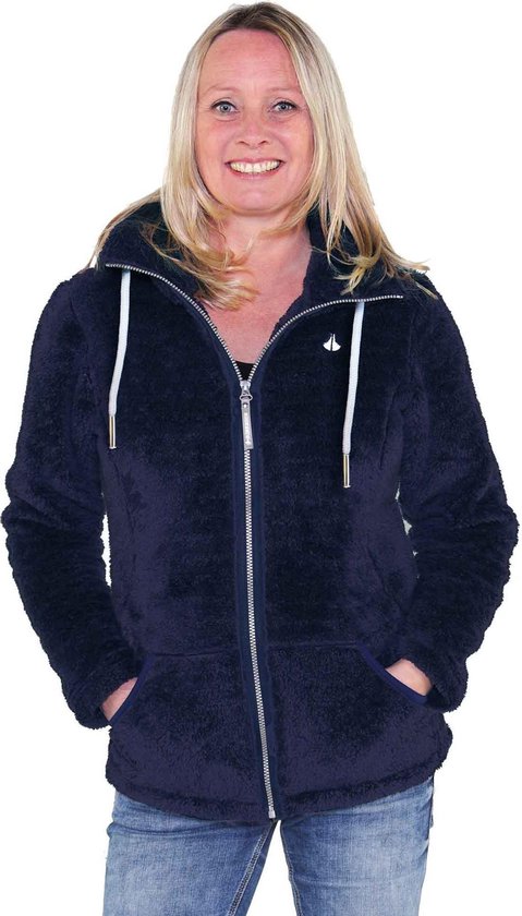 BJØRNSON Coral Fleece Vest Zacht / 4 seizoenen Dames Donkerblauw - Maat 40 - ELIN