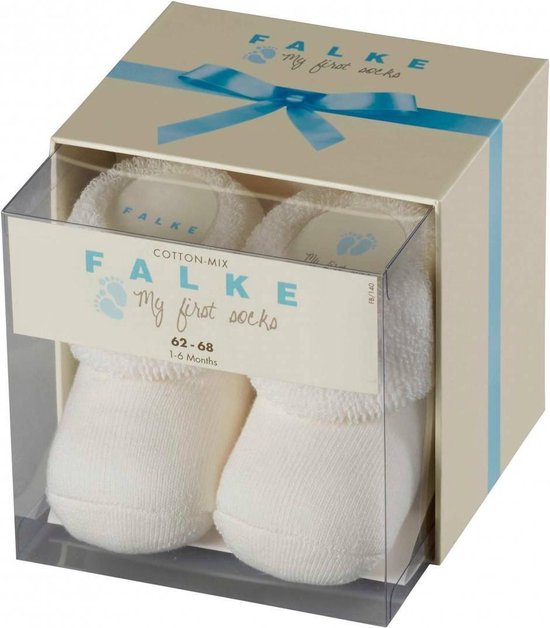 FALKE Erstling Babysokken 10612 - Ivoor 2040 offwhite Kinderen - 62-68