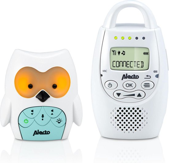 Alecto Baby DBX-84 Eco DECT babyfoon in de vorm van een uiltje