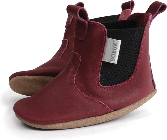 Bobux babylaarsjes dark red mini jodphur - maat 18