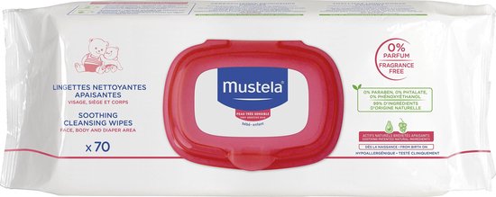 Mustela Doekjes Bébé Lingettes Nettoyantes Apaisante