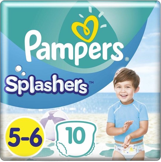 Pampers Splashers - Maat 5-6 (14+ kg) - 10 Wegwerpbare Zwemluiers