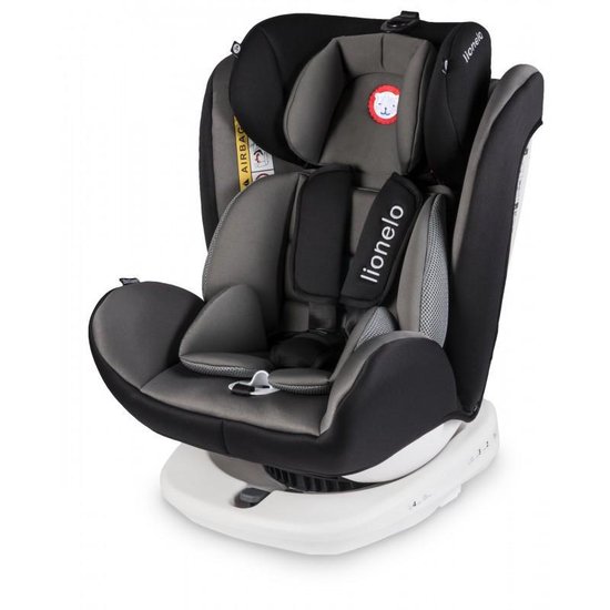 Lionelo Bastiaan - Autostoel - Isofix - roteerbaar - 0-36kg - Grijs