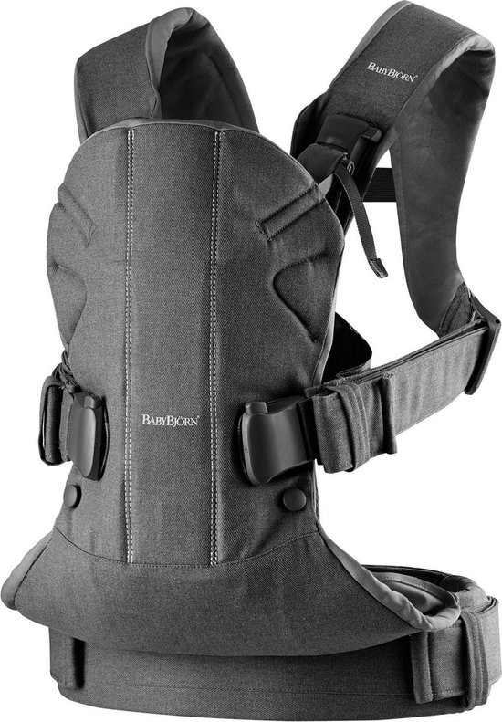 BABYBJÖRN Draagzak One - Cotton-Mix - Grijs denim-Donkergrijs