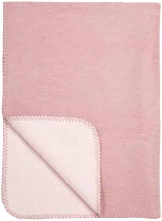 Meyco Double Face ledikantdeken - 100x150 cm - Oudroze