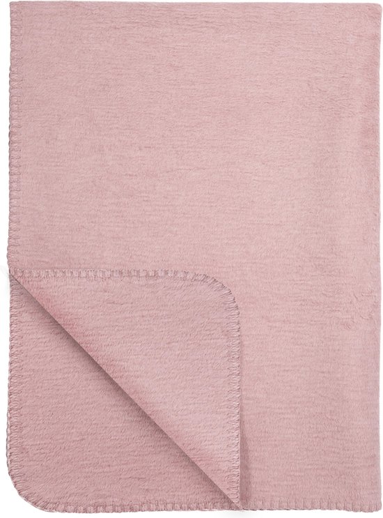Meyco Uni ledikantdeken - 100x150 cm - Oudroze