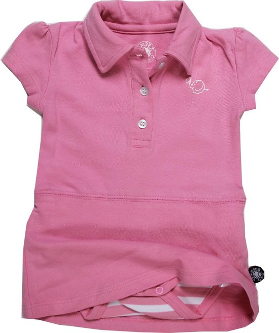 Romper polo jurkje roze 62/68