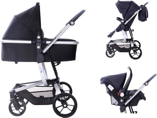 X Adventure  -  On Tour - Kinderwagen - Megadeal - Zwart