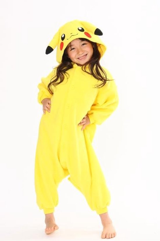 KIMU Onesie Pikachu baby pakje Pokemon Go - maat 68-74 - Pikachupakje romper pyjama