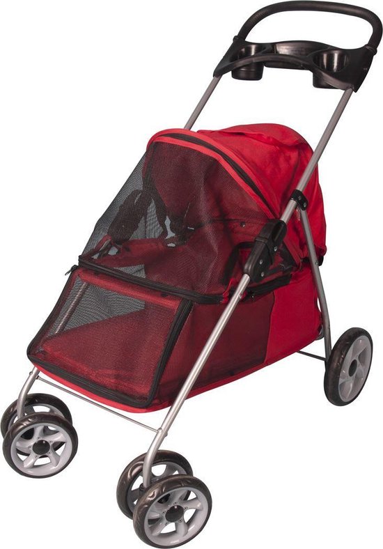 Flamingo dieren buggie rood 94 x 46 x 91,5 cm