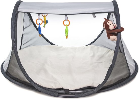 DERYAN Play Gym - Silver - Pop-Up systeem - Speelkleed - Activity Center - Kraamkado - Kraamcadeautje