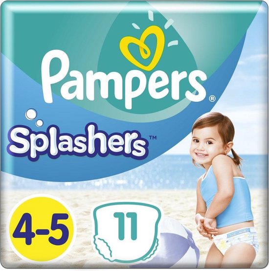 Pampers Splashers Wegwerpbare Zwemluiers - Maat 4-5 (9-15 kg) - 33 stuks - Voordeelverpakking